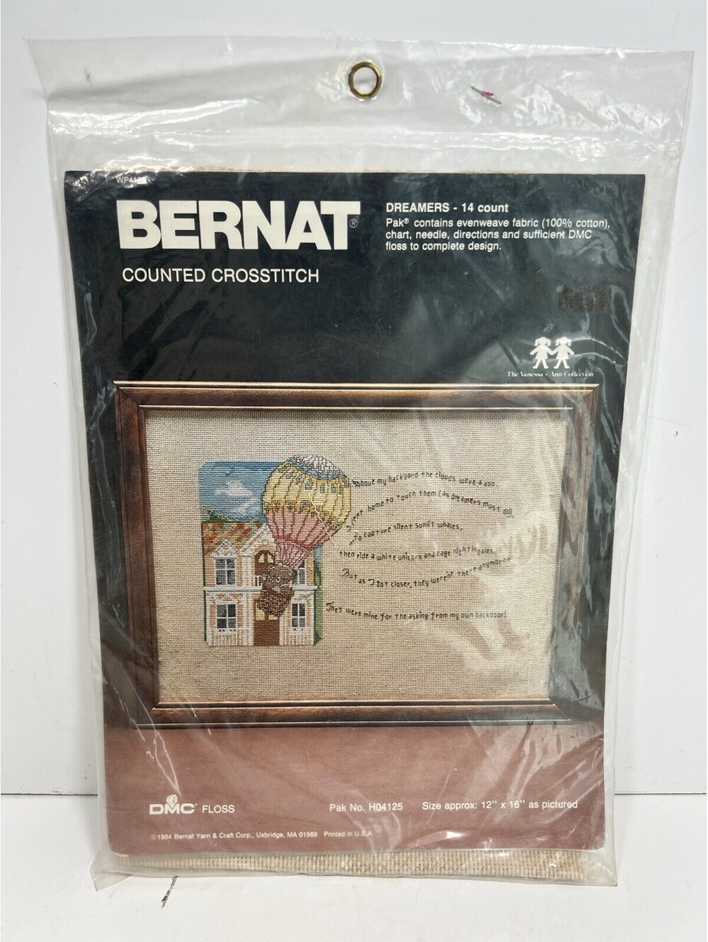 Bernard Counted Cross Stitch Dreamers #H04125 Sealed Pkg 12x16 New